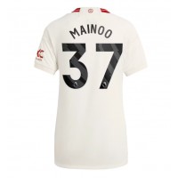 Camisa de time de futebol Manchester United Kobbie Mainoo #37 Replicas 3º Equipamento Feminina 2023-24 Manga Curta